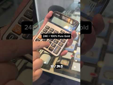 Tahukah Anda cara menghitung persentase kemurnian emas 18K dan 14K? #emas