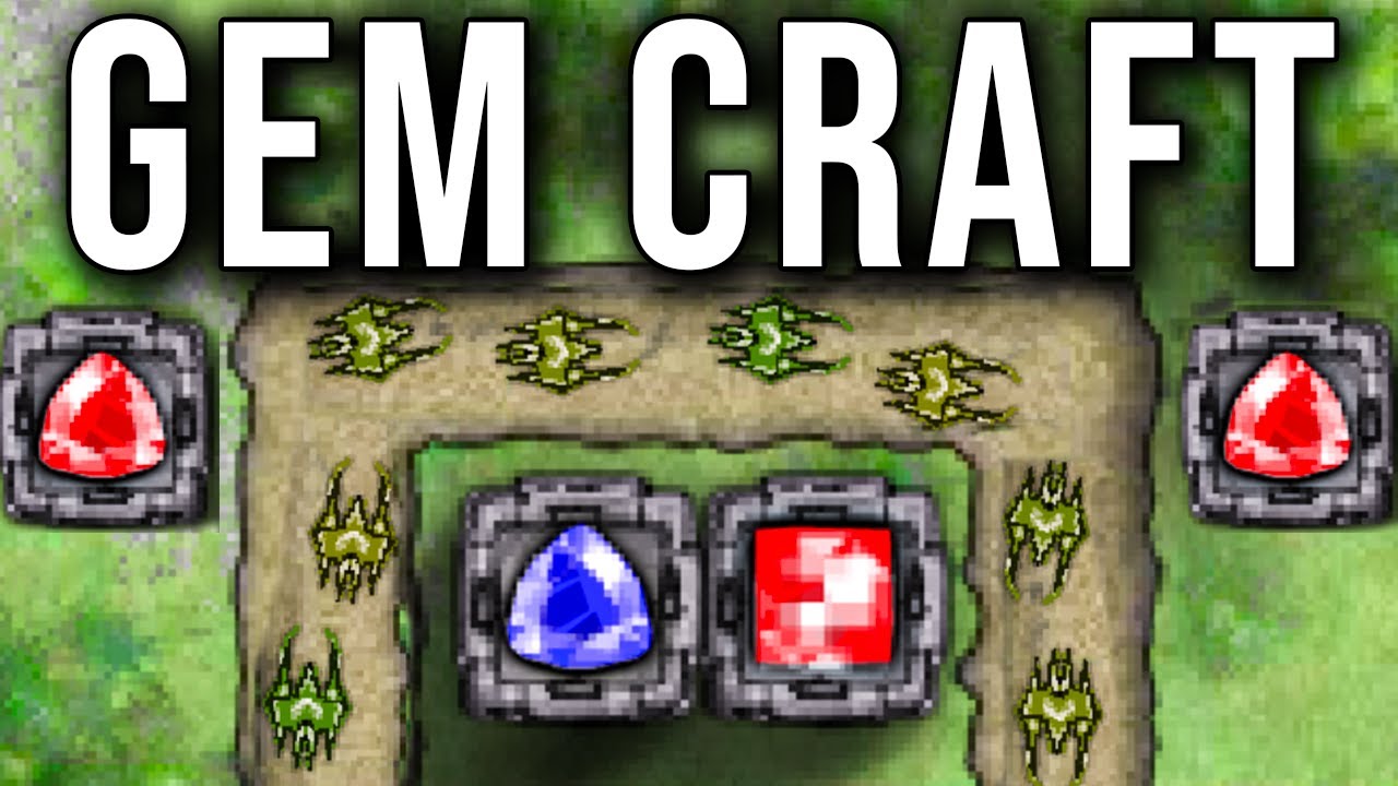 Stopping The EVIL WIZARD & MONSTERS in GEM CRAFT!?!?