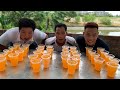Ai chiến thắng trong cuộc thi uống nước cam sẽ nhận một triệu