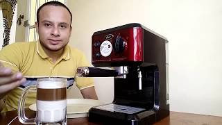 Haciendo capuchino en Cafetera Oster 19 bares - YouTube