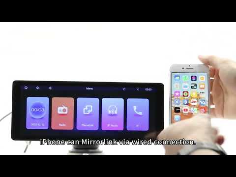 Мультимедійна автомагнітола, монітор B5303 +камера (10.26", 1600x600, WIFI, Carplay, Android Auto), видео 1