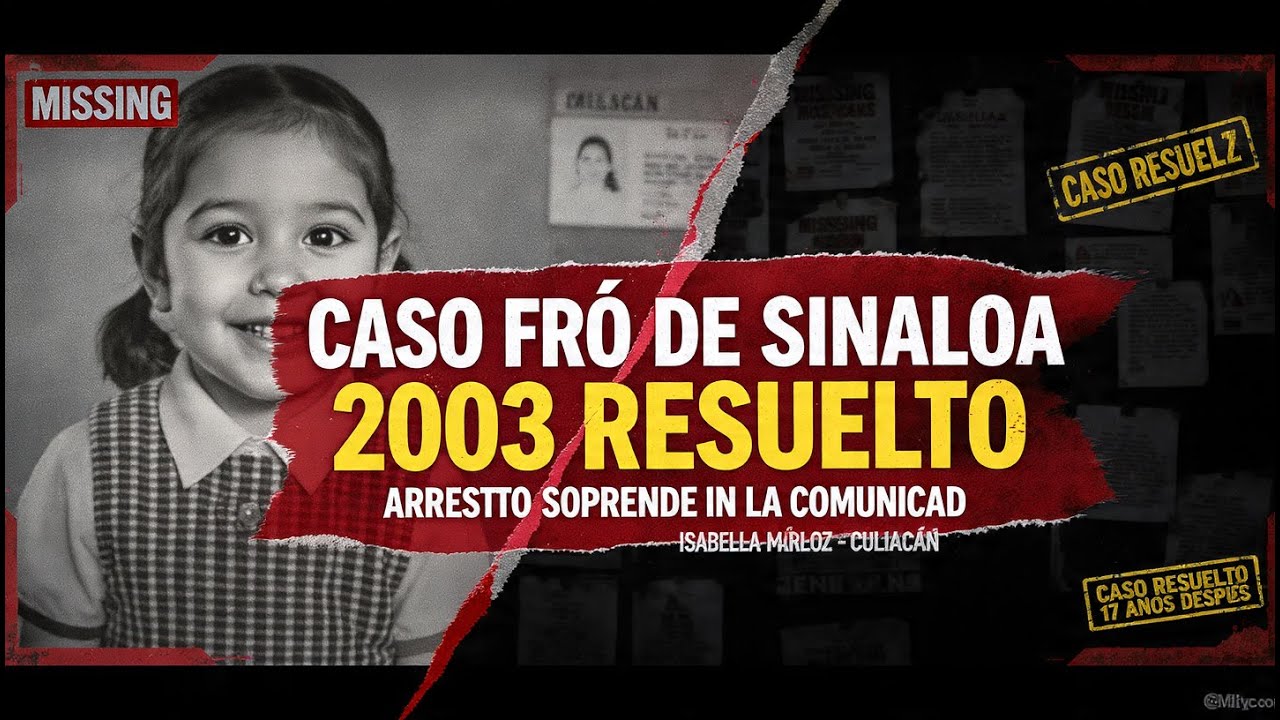 Caso frío de Sinaloa 2003 resuelto — arresto sorprende a la comunidad