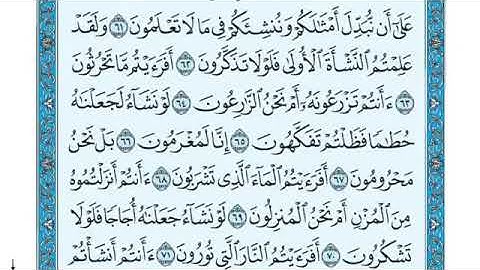 سورة الواقعه كامله(للشيخ بندر بليله)