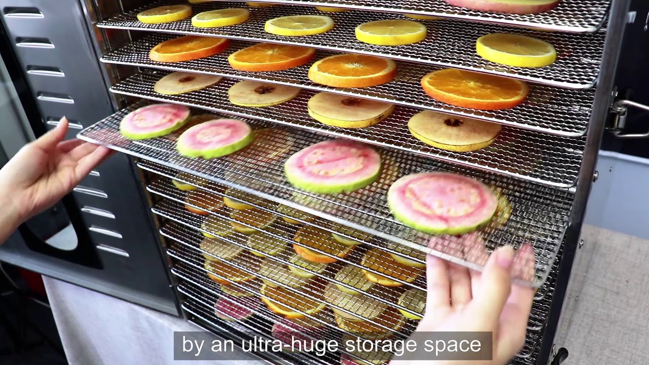 18-tray Commercial Stainless Steel Food Dehydrator Dryer 1500w