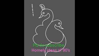 #peacock design#rangoli design#simplerangoli#homelyideasof90's