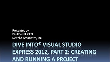 Dive Into(R) Visual Studio(R) Express 2012, Part 2: Creating a Project for a C/C++ Console App