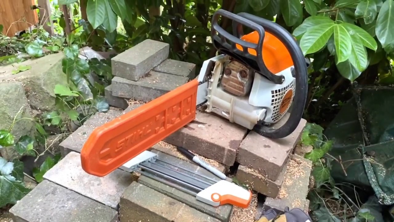 How to sharpen a chainsaw - The easy way - YouTube