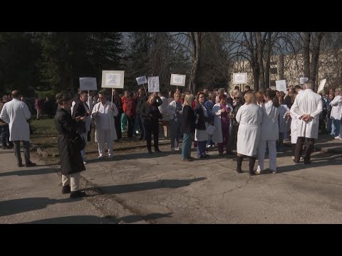 Протест на здравствените работници
