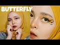 CARA MUDAH BUAT FACE PAINTING LUCU BENTUK KUPU-KUPU | CUTE BUTTERFLY FACE PAINTING