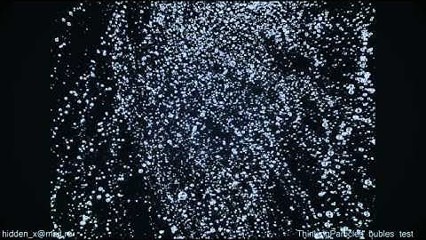Thinking Particles bubbles vortex