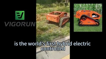 Vigorun VTLM800 telecontrol 4WD flail mower for sale made by Vigorun Tech#lawnmower #rcmower #mower