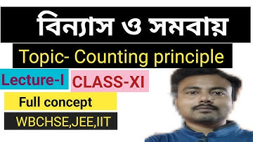 Permutation & Combination - Counting Principle in Bengali|Lecture-1|Basic concept
