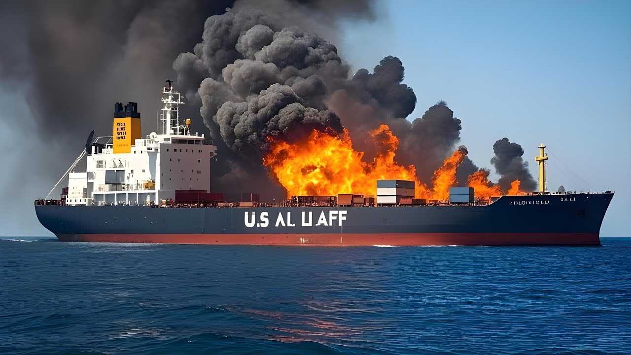 13 минут назад два американских грузовых корабля с 15 тысячами тонн боеприпасов были уничтожены росс