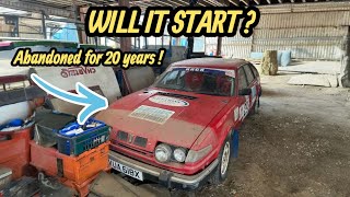 BARN FIND ! ABANDONED ROVER SD1 V8 RALLY CAR ! WILL IT START AFTER 20 YEARS ? 