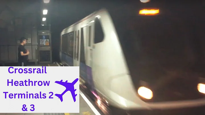 Elizabeth Line Class 345 Arriving Into Heathrow Terminals 2 & 3 Station  (09/09/23)