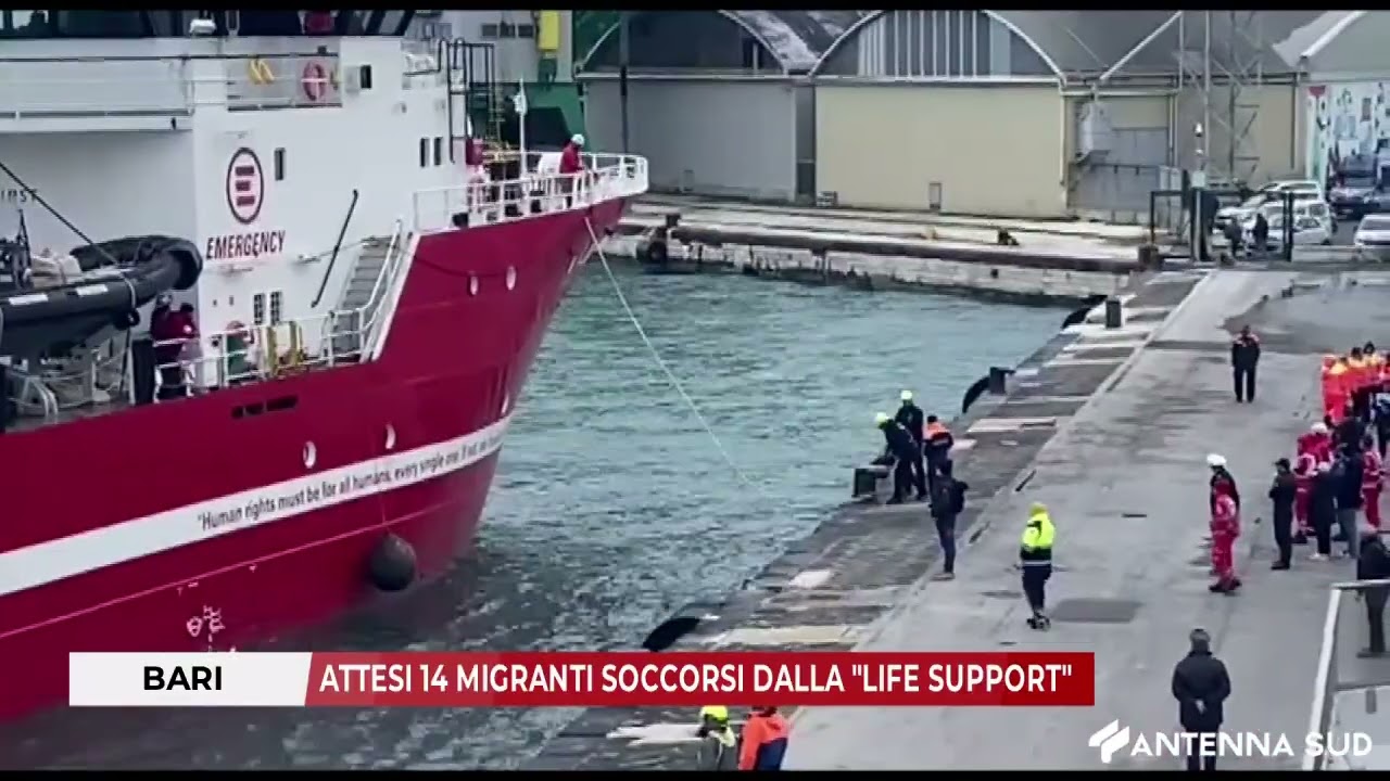 1 MARZO 2026 - BARI, ATTESI 14 MIGRANTI SOCCORSI DALLA 
