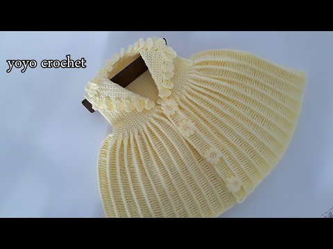 كروشية فستان أطفال سهل للمبتدئين Crochet Easy Dress يويو كروشية