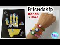 Best Friends ke liye Friendship Bands and Greeting Card DIY ❤️💛🧡💚💙💜
