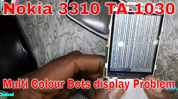 Nokia 3310 display problem Nokia TA-1030 Multi Colour Dots display Problem white display problem