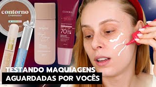 TESTANDO LANÇAMENTOS BASE PRI LESSA + Gloss POLÊMICO BRUNA TAVARES