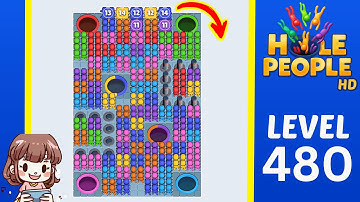 Hole People Level 480 Solution Walkthrough