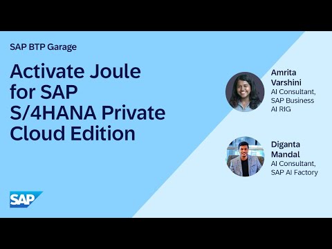 Activate Joule for SAP S/4HANA Private Cloud Edition | SAP BTP Garage June 2026