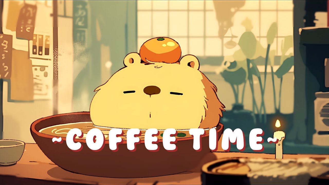 Capybara Lofi Zone - Study Session Music Mix ~ Relaxing Vibes ~ 🦫 🍵 ✨ | Focus Helper