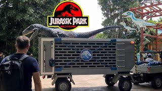 Blue the Raptor first time in Universal Studio Singapore november 2022