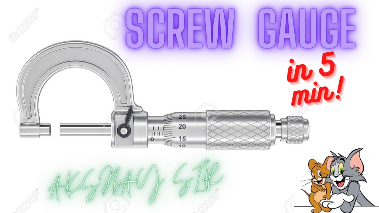 Screw gauge (MARATHI physics by AKSHAY sir) YouTube
