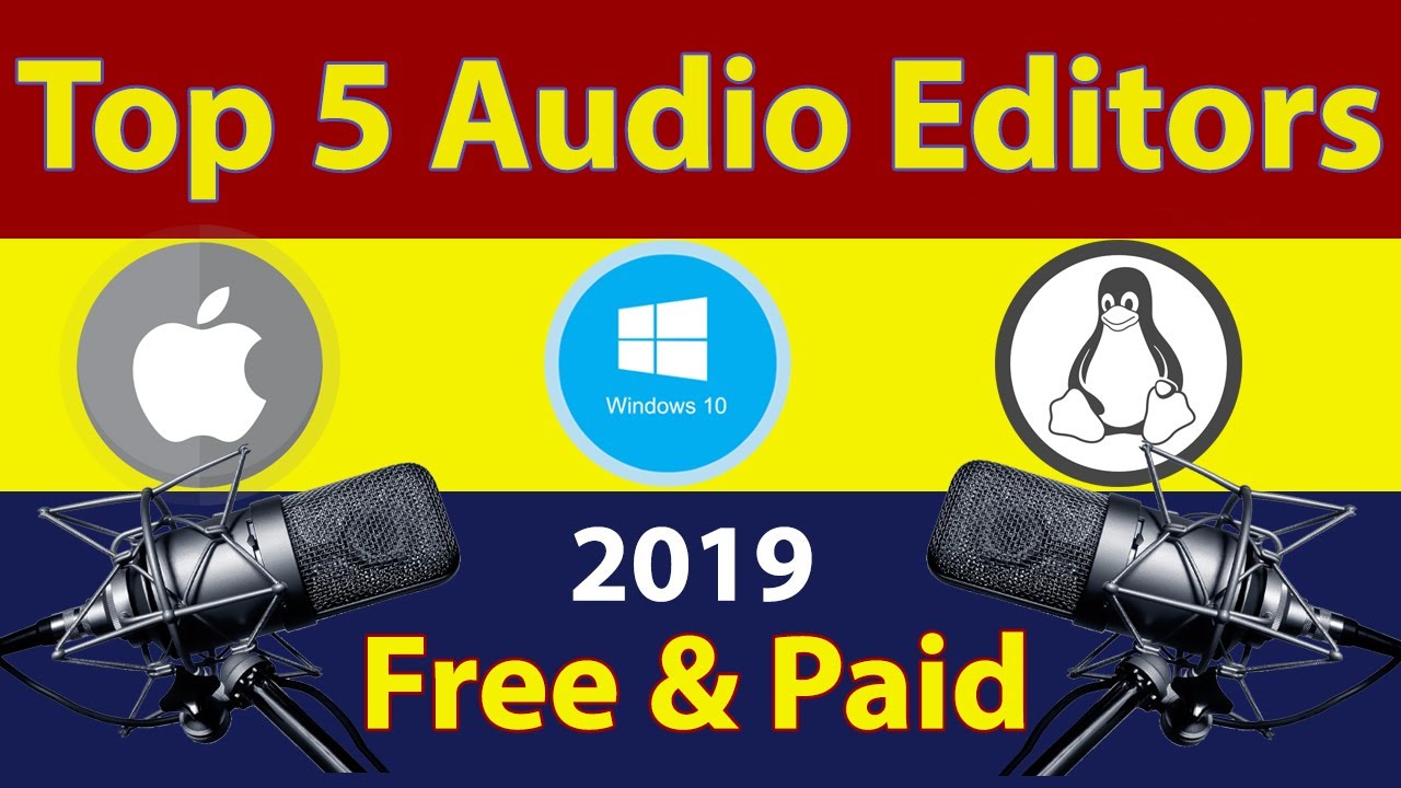 Top 5 AUDIO EDITING SOFTWARE For PC BEST AUDIO EDITOR For PC YouTube