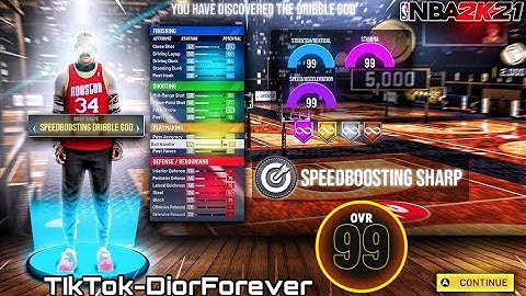 OMG! 2k17 6’2 Speed Boosting Sharp In 2K21!