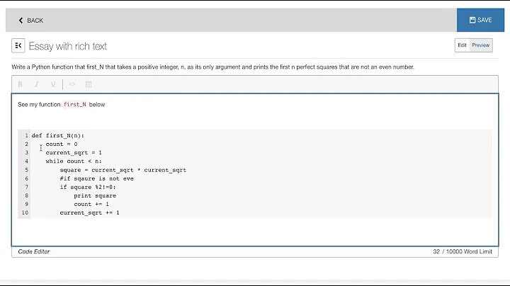 Product demo video: Extending essay questions for ...