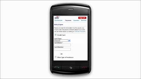 Citi QuickTake Demo: How to Add a Payee using Citi Mobile