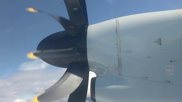 Airplane propellor lined up with video framerate