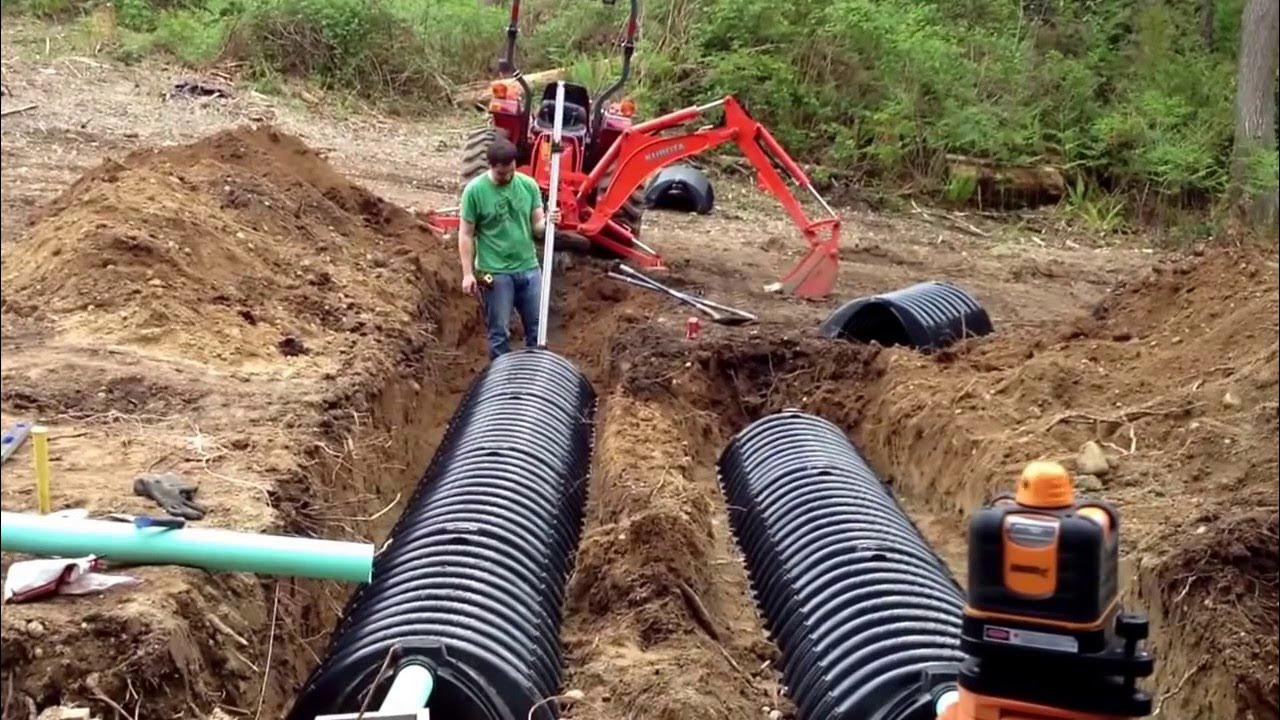 How to install your own septic system Building a house YouTube