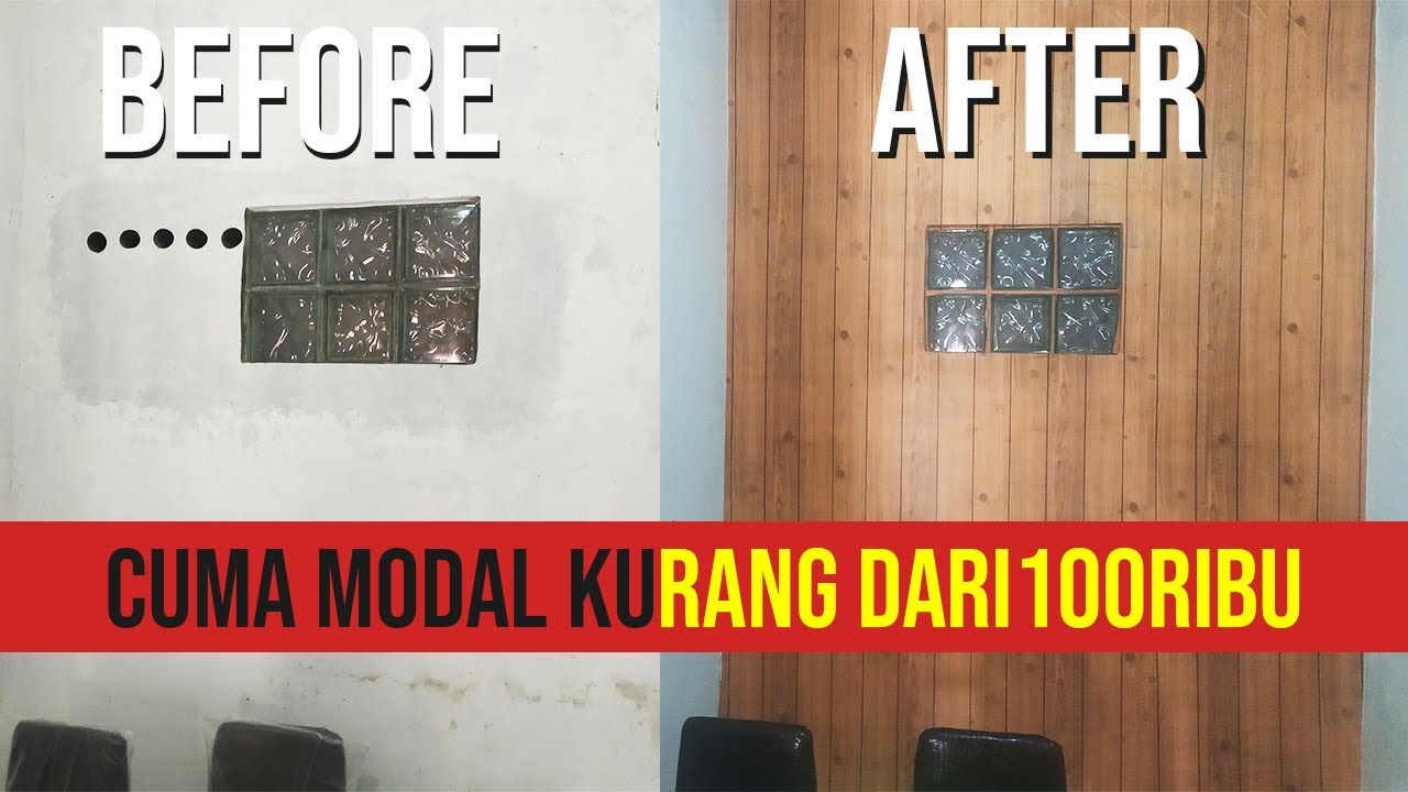 Membuat Dinding Motif Kayu - YouTube