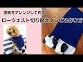 【型紙あり】ローウエストワンピースの作り方/型紙あり/犬服ハンドメイド