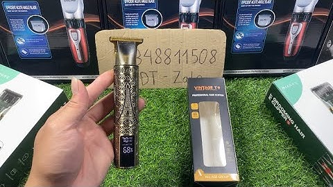 Tông Đơ Cao Cấp T9pro Chỉ 250k Máy 3 Chế Độ Full Đèn Led Báo Pin , Máy Siêu Êm Và Khoẻ Cắt Ngọt 