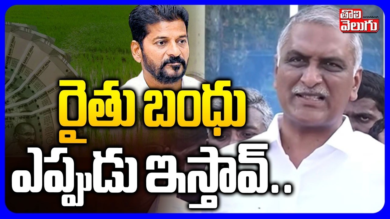 రైతు బంధు ఎప్పుడు ఇస్తావ్ .. | MLA Harish Rao Sensational On CM Revanth Reddy | #Tolivelugu