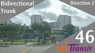 [ARCHIVED] Singapore SBS Transit Trunk Bus Service 46 Route Visual (Direction 2)