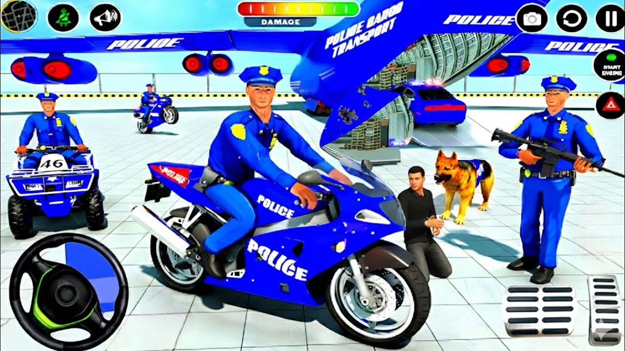 🚓 Police Car Chase Simulator 3D – Real City Cop Pursuit Gameplay (Android)