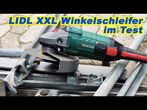 LIDL XXL Winkelschleifer im Test - PARKSIDE® »PWS 230 D4« - YouTube