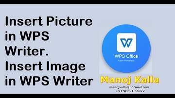 Insert Image in WPS Writer, Insert Picture in WPS Writer