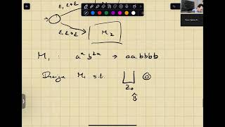 Design a PDA which recognizes {a^nb^2n} U {a^mb^n m greater equal n}
