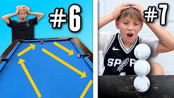 16 TRICK SHOTS from EASY to IMPOSSIBLE