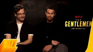 Theo James & Daniel Ings talk about the famous chicken suit | The Gentlemen Interview