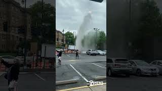Construction Worker Strikes Water Main in NW DC
