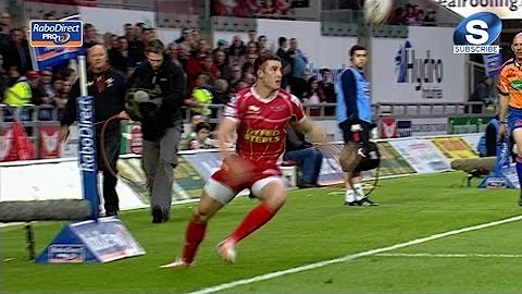 Great Hands From Shingler - Scarlets v Newport Gwe...