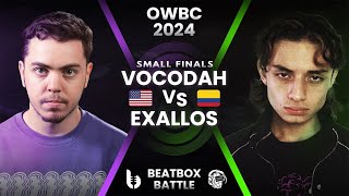 VOCODAH vs EXALLOS | Online World Beatbox Championship 2024 | SMALL FINAL
Watch Vocodah beatbox battle Exallos in the small finals of the Online World Beatbox Championship 2024!
Thanks to both beatboxers, Vocodah & Exallos for bringing their best to this beatbox battle. It was super entertaining!🌎🏆
🔔 Follow the Beatboxers:
Vocodah Beatbox: @Vocodah
Exallos Beatbox: @Exallosbbx
🔮 Join the Beatbox Community ▫️ https://discord.gg/beatbox
🌐 Website ▫️ https://www.beatboxcommunity.com
👕 Merch Shop ▫️ https://www.beatboxcommunity.com/shop
🎯 Rankings ▫️ https://www.beatboxcommunity.com/leaderboard
📸 Instagram ▫️ https://www.instagram.com/thebeatboxcommunity
🎦 TikTok ▫️ https://www.tiktok.com/@beatbox.community
Much love to the team that could make OWBC24 possible!
Video Edits: @Freakquencybbx
Hosting: @BBKforPresident
Want to Support BBXC? Join the channel as a member:
https://www.youtube.com/channel/UC6aS-45G4_STDA3uk1JSrdA/join
Beatbox Community Team 2024
#beatboxbattle #beatbox #vocodah #exallos #beatboxcommunity #onlineworldbeatboxchampionship VOCODAH vs EXALLOS | Online World Beatbox Championship 2024 | SMALL FINAL