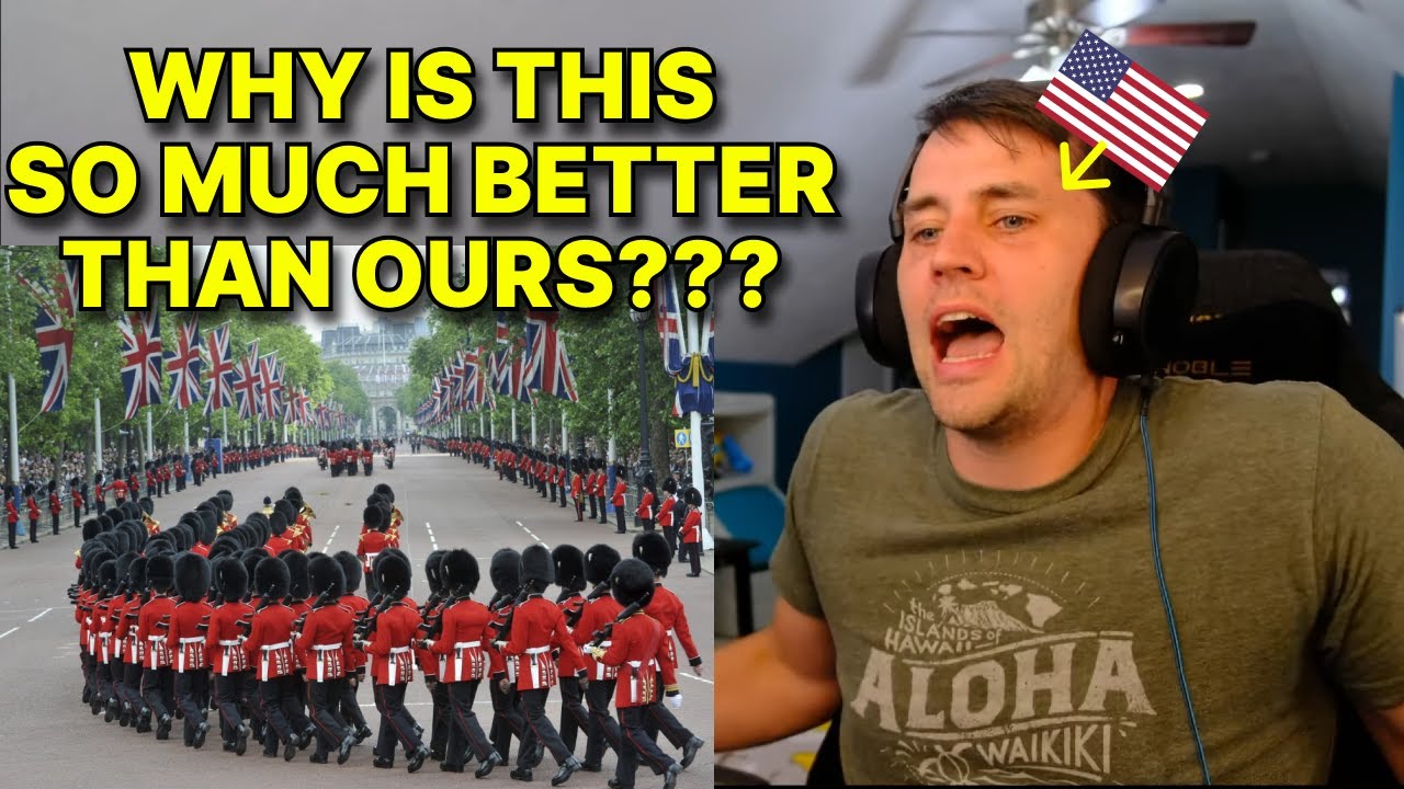 American reacts to British Army Marching EMBARRASSES American Military Parade